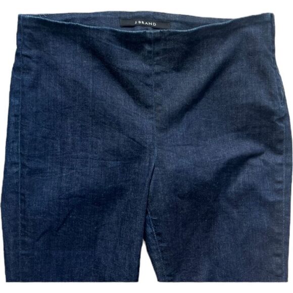 Womens J BRAND Side Zip Clean Dark Rinse Slim Leg Crop Capri Jeans - Sz 27 - Picture 3 of 4